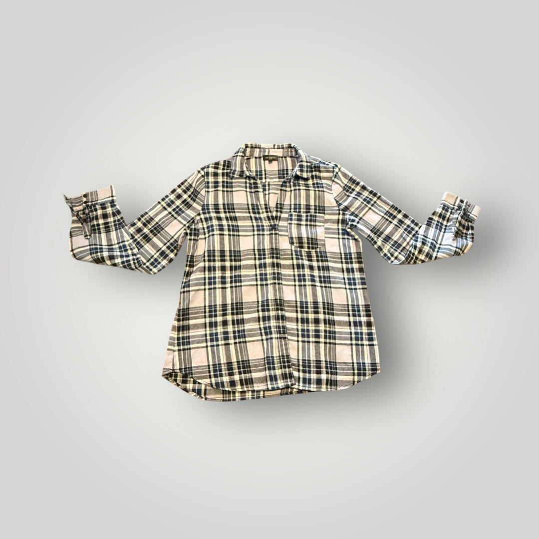 The Limited Plaid Button Up Top Women’s Size Medium